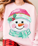 Preppy Painted Snowman