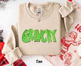 Grinchy Chenille Sweatshirts