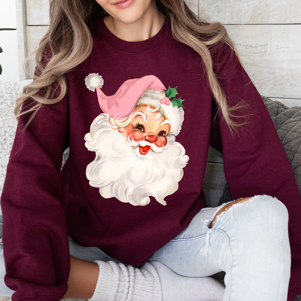 Maroon Vintage Santa