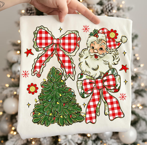 Santa Bow Collage