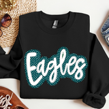 Eagles Stitch Green and White