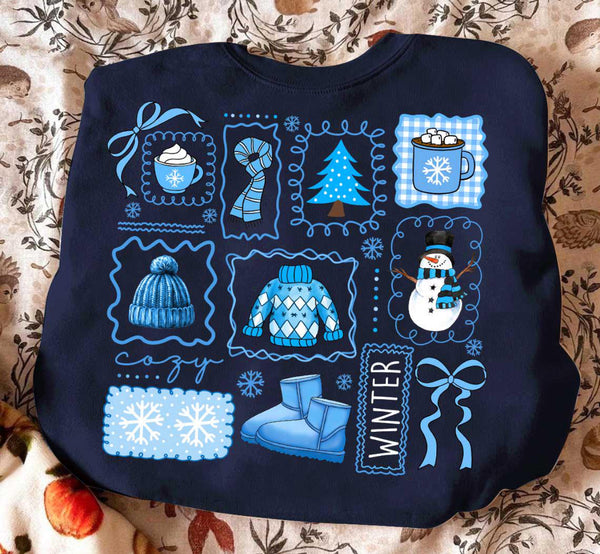 Winter Collage Sweatshirt