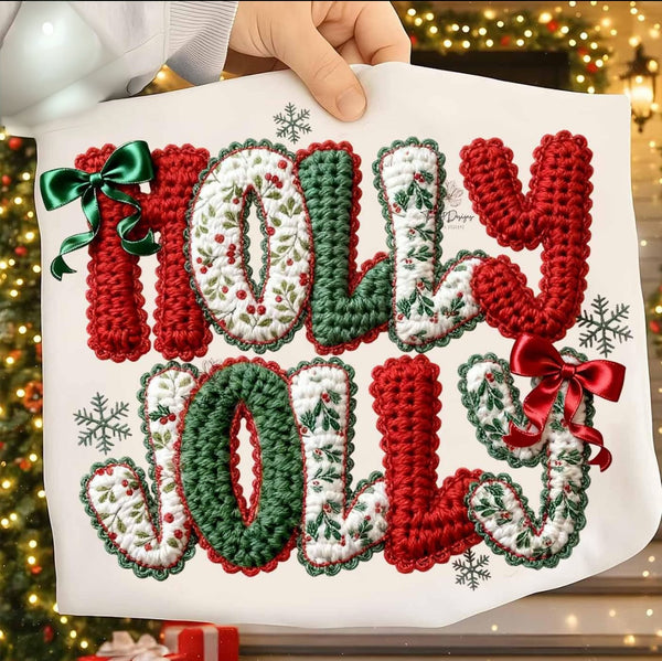 Holly Jolly Faux Yarn