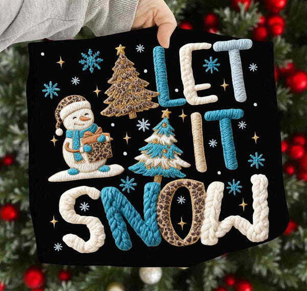 Let it snow faux yarn