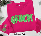 Grinchy Chenille Sweatshirts