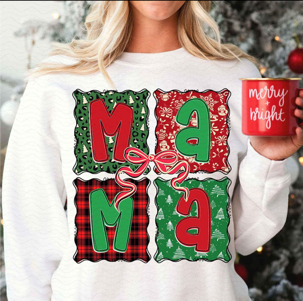 Mama Christmas Squares