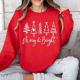Merry and Bright Stencil Trees