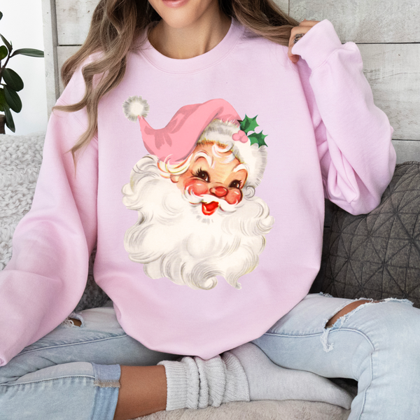 Pink Vintage Santa