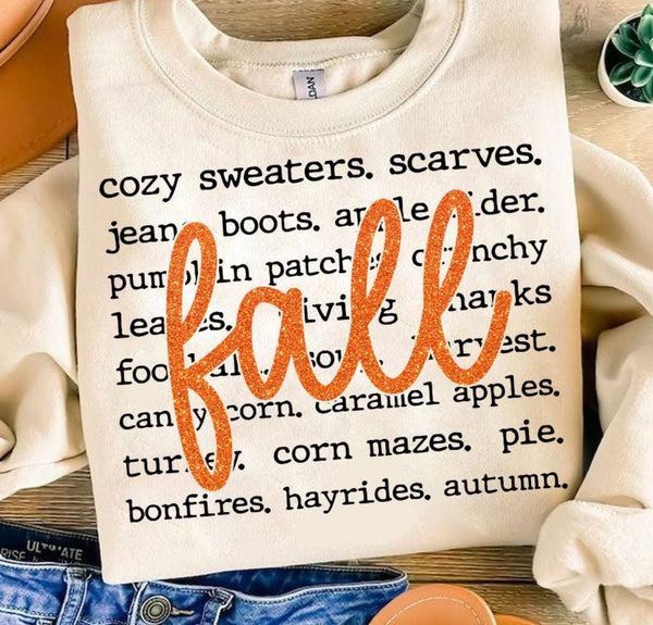 Fall Letters Sweatshirt