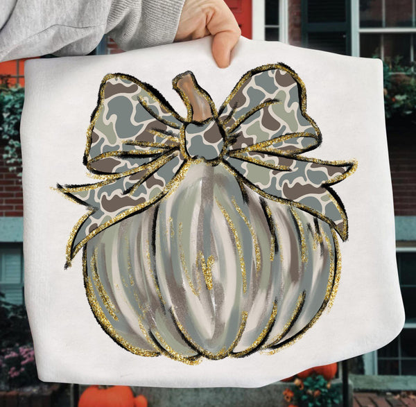 Camo Preppy Pumpkin