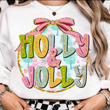 Holly Jolly Glitter Circle