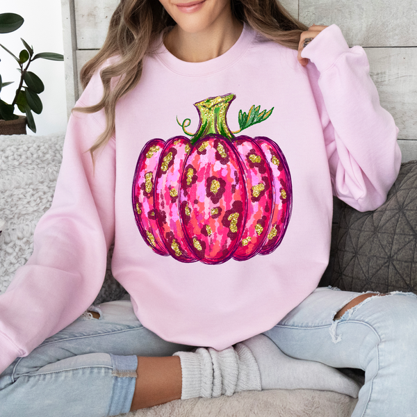 Pink Glitter Pumpkin
